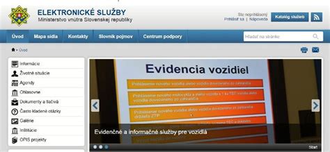 minv sk|Elektronické služby MV SR .